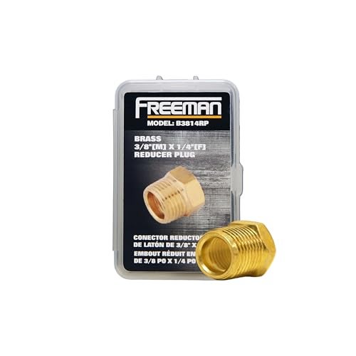 Freeman B3814RP 3/8" x 1/4" Brass Reducer Plug - Image 1