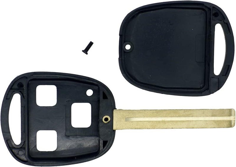Rubik 3 Button Replacement Remote Key Fob Case for Lexus 98-2001 Lexus LX 470 ES 300 SC 300 SC 400 No Chips Inside ( 4.7 cm Long Blade ) - Image 2