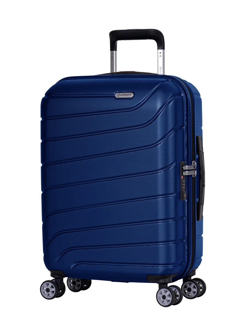 إيمينينت Voyager Hard side Travel Case Luggage Trolley Makrolon Lightweight with 4 Quiet Double Spinner Wheels Suitcase with TSA Lock KH91 Star Blue