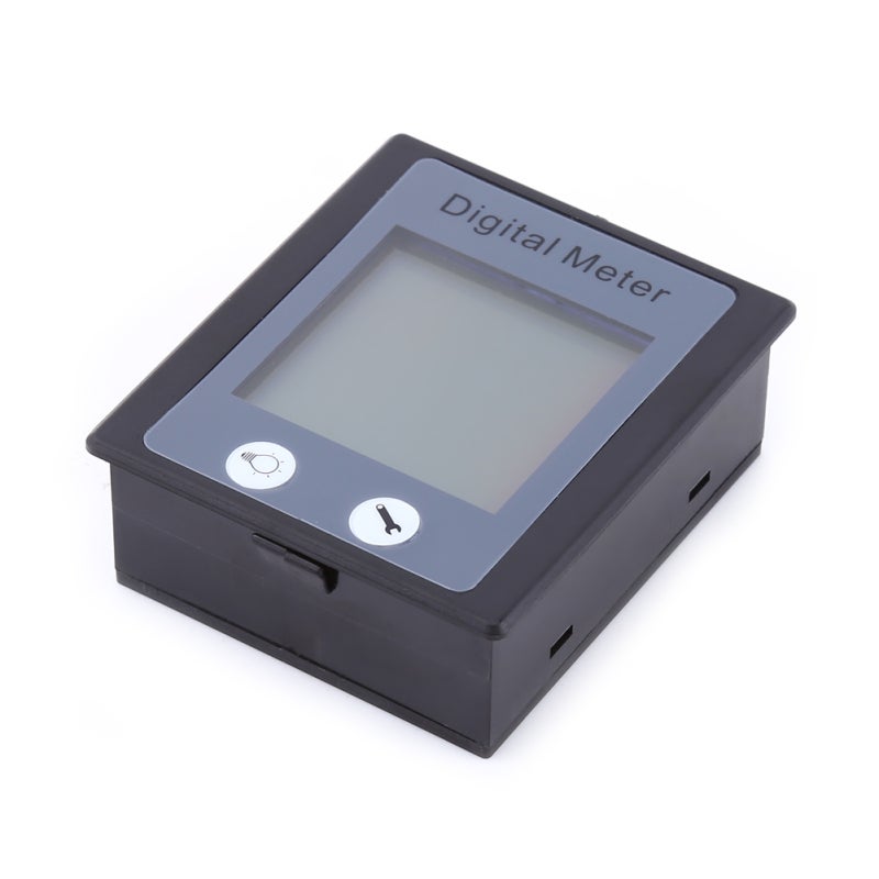 عداد متعدد الوظائف للتيار المتردد بمدى جهد 80 فولت - 260 فولت وتيار 100 أمبير - شاشة LCD كبيرة بإضاءة خلفية للاستخدام المنزلي الداخلي - Image 2