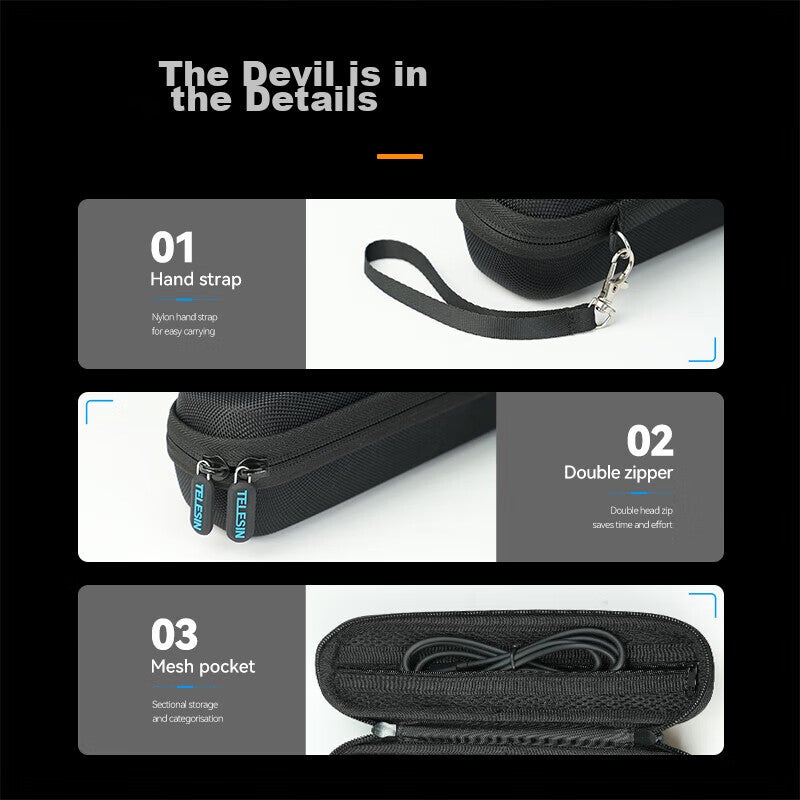 TELESIN Compatible Storage Case for DJI Pocket 3, Portable Carrying Case for Device - Image 5
