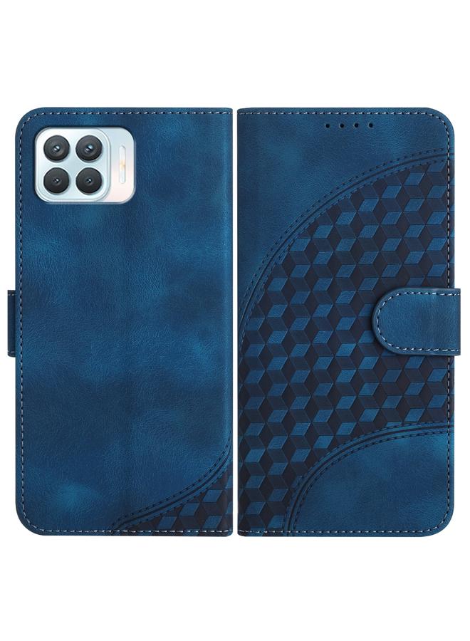 اس-توب جراب جلدي لهاتف OPPO A93 4G/F17 Pro/Reno4 Lite/Reno4 F منقوش عليه رأس فيل مع حبل تعليق - Image 1