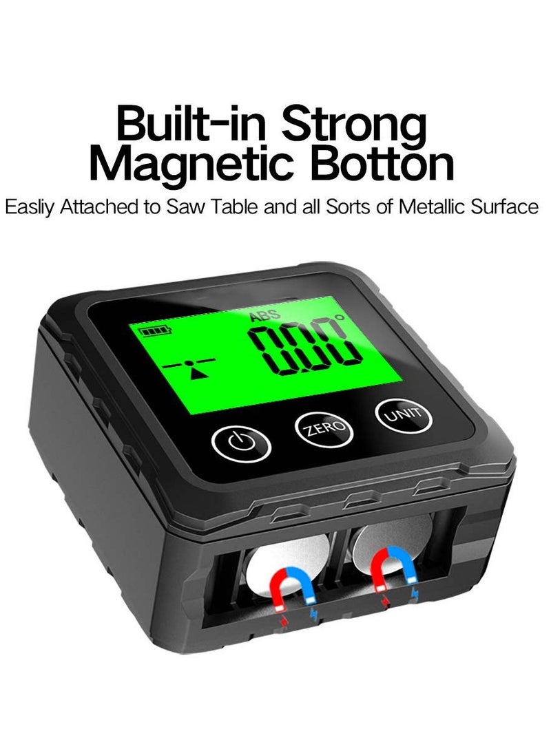 KASTWAVE Magnetic Digital Angle Finder, Compact LED Digital Angle Gauge & Level Tool, Measures 4 of 90 Degree Ranges, Essential Woodworking, Electrical, Plumbing & Carpenter Tools - Image 3