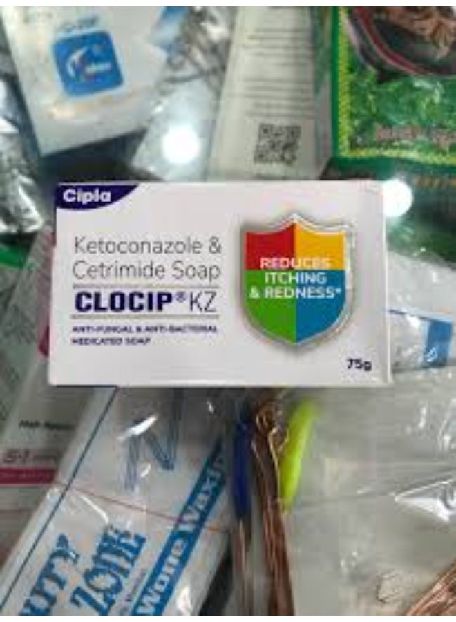 Cipla Clocip KZ soap - Grade 1 soap that Fights Fungal Infection and itching - Pack of 4 - Image 2