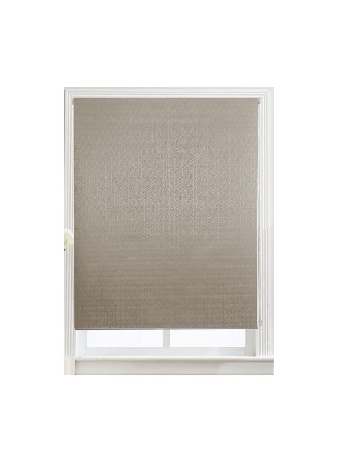 Micasa Easy To Install Durable Material Jacquard Roller Blinds Taupe 240 X 120 Cm 2023Wb040 - Image 1