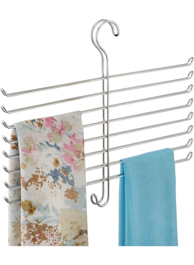 InterDesign iDesign Steel 8Rod Spine Hanging Closet Organizer The Classico Collection 126 x 16 x 75 Chrome - Image 3