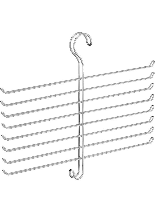 InterDesign iDesign Steel 8Rod Spine Hanging Closet Organizer The Classico Collection 126 x 16 x 75 Chrome - Image 4