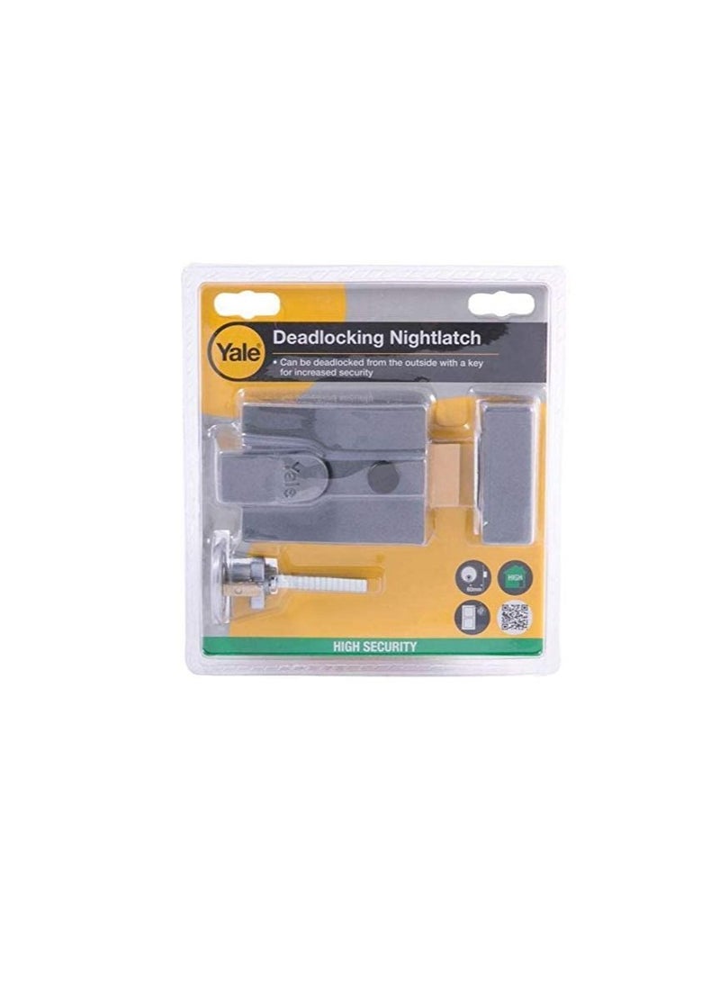 Yale Yale Deadlocking Night Latch - Gray  - Image 2