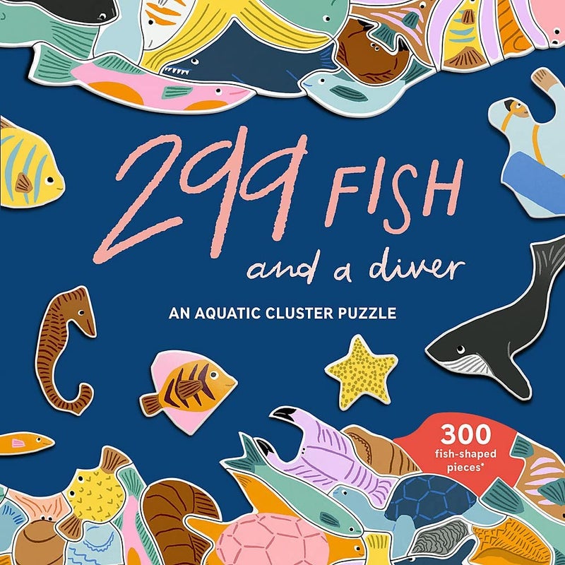 Laurence King 299 Fish and a Diver 300 Piece Cluster Puzzle