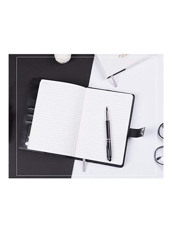 NIBEMINENT PU Leather Retro Themed Password Creative Diary Black - Image 3