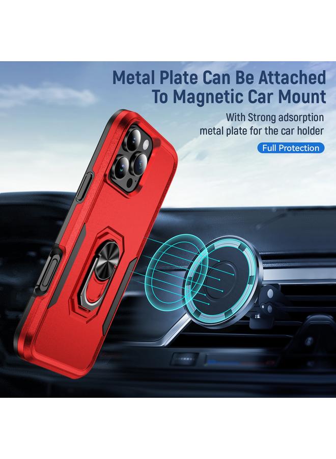 S-TOP Case For iPhone 16 Pro Pioneer Armor Heavy Duty PC + TPU Phone Case with Holder - Image 5