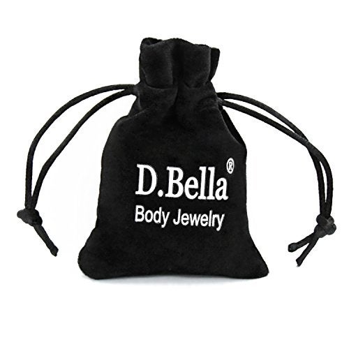 D.Bella 35pcs Clear Nose Stud, Bioflex Acrylic Nose Rings Retainer for Cartilage Ears Lip Eyebrow Piercing Retainer - Image 3