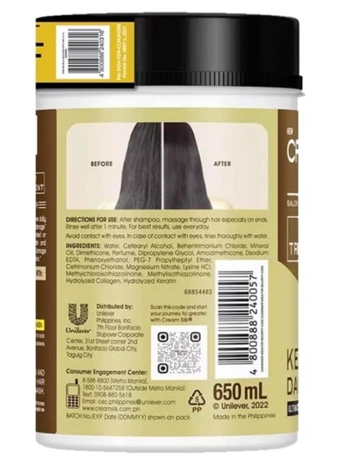 cream silk - salon expert treatment - keratin damage repair 650 ML - Image 3