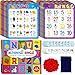 SpriteGru Spanish Bingo Game 12 Bingo Board Spanish Letters Numbers Words Vocabulary Game Early Educational Toys for Learning Ages 4 and up Perfect for Classroom at Home Up to 12 Players - Image 2