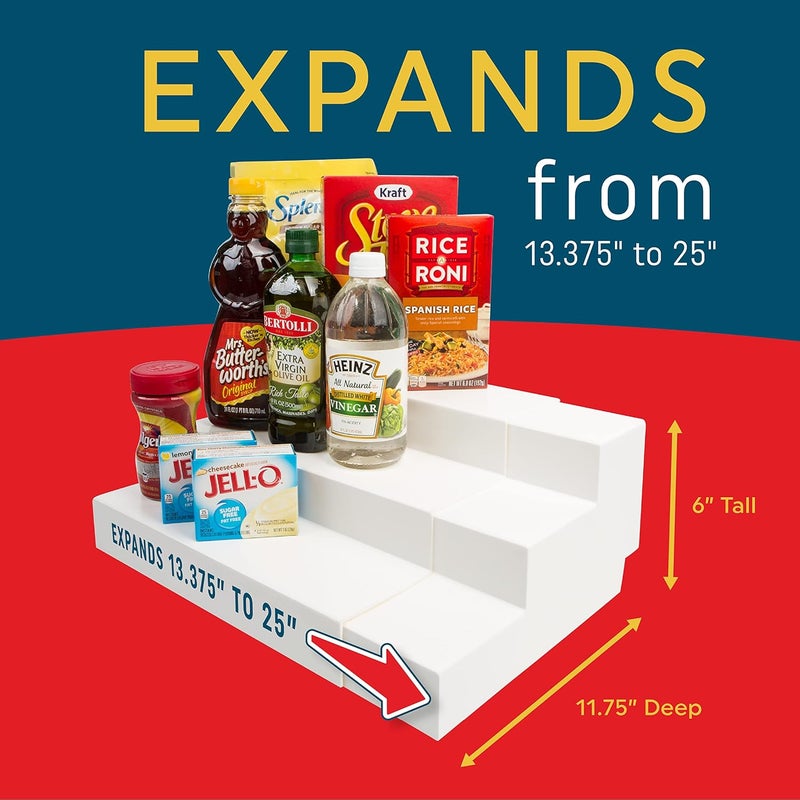 Dial Industries, Inc. Dial Industries 3 Tier Adjustable Canned Goods Shelves for Kitchen Cabinet and Pantry Organization, Expand A Shelf, Mega - Image 2