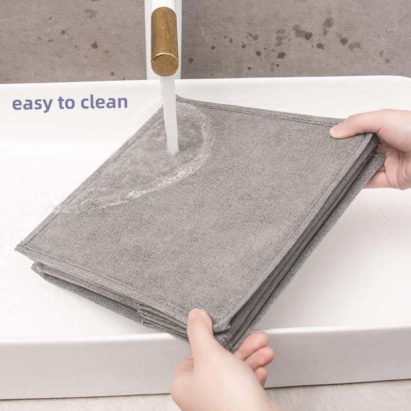 pyebe 4-Tier Hanging Closet Organizer with 2 Drawers - Grey - Image 1