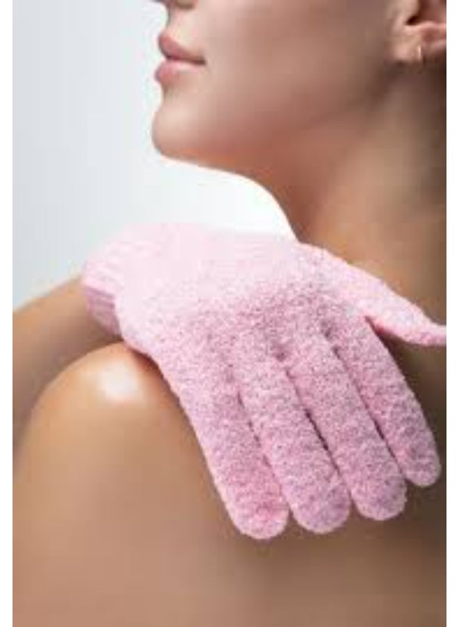 Generic Exfoliating Scrub Gloves Pink - Image 2