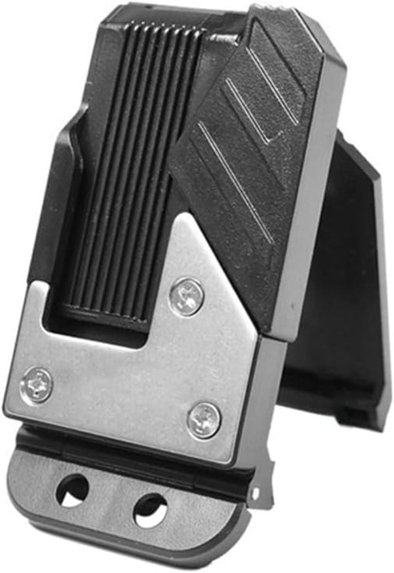 Tape Measure Holder: Black Securely Holds Tape Measure - Easy Snap-On Design Clip On Holder for Tool Belt and Clothing Use - Image 1