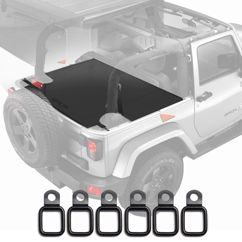 غطاء شحن لجيب رانجلر 2DR JK 2007-2018 ملحقات لطرازات سبورت وسهارا ورابكون وفريدوم أنlimited سهل التركيب ثقيل الوزن ببراءة اختراع تحت غطاء الشحن الصلب LITE من GPCA