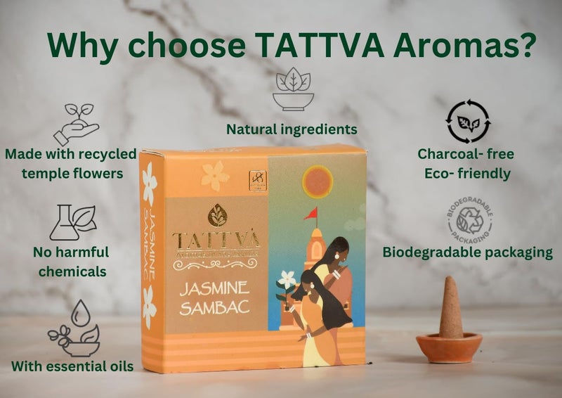 TATTVA Tattva Agarbatti Natural Fragrance for Puja Meditation Gifting 100 Organic Sandalwood  - Image 5