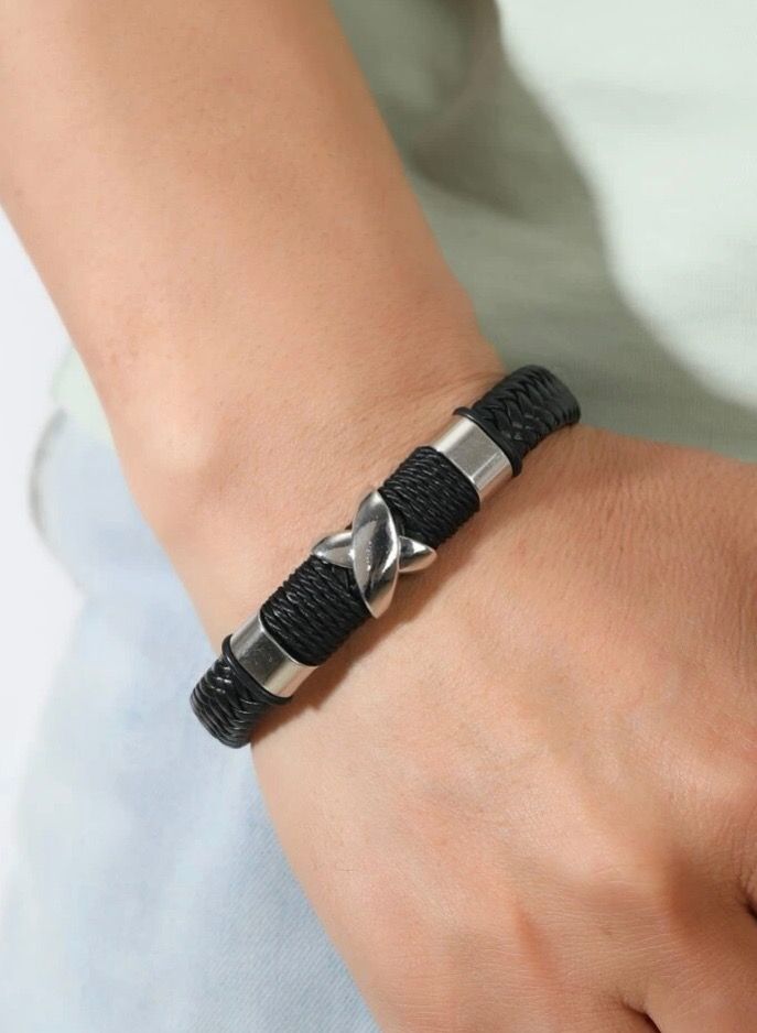 لوكشري كونسبت اسوارة رجالية أنيقة من أجود أنواع الجلود الاصطناعية عالية الجودة - Image 1