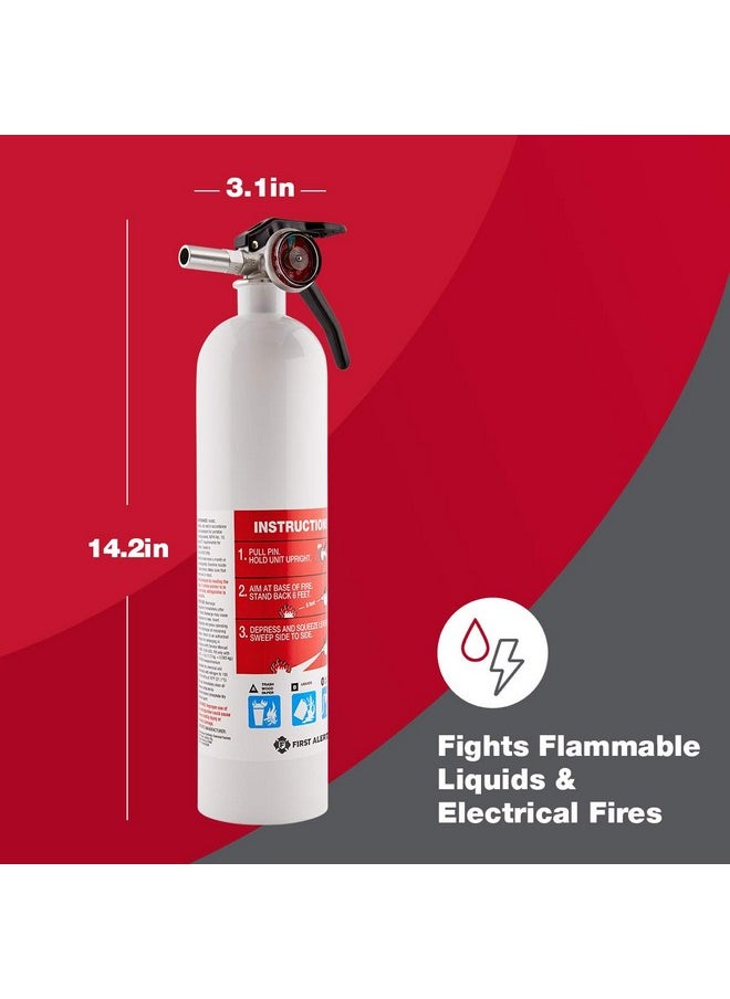 FIRST ALERT First Alert Fire Extinguisher | Marine Fire Extinguisher, White, FE1A10GR, 1-Pack, 14"  - Image 4