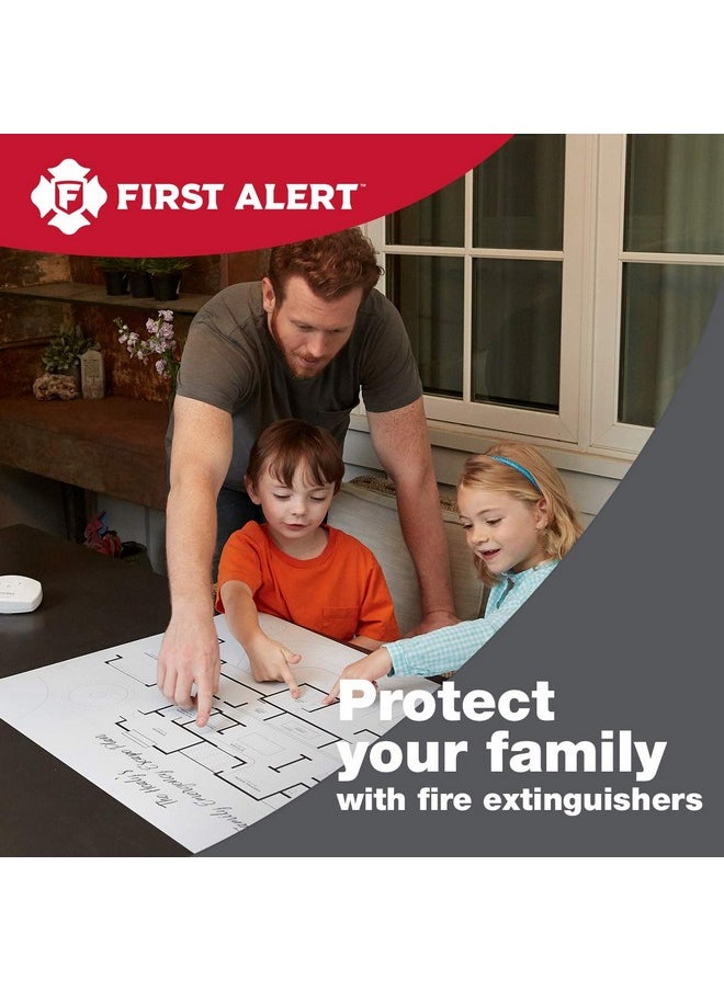 FIRST ALERT First Alert Fire Extinguisher | Marine Fire Extinguisher, White, FE1A10GR, 1-Pack, 14"  - Image 1