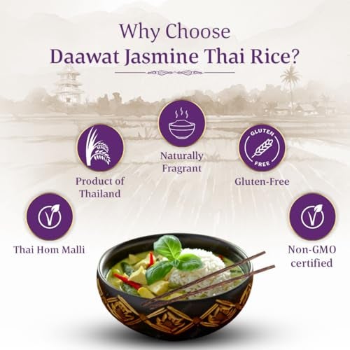 Daawat Premium Jasmine Rice | Thai Hom Mali | Authentic Thai Rice | Soft Texture & Quick Cooking | Product of Thailand | 500g Pack - Image 5
