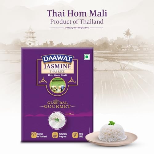 Daawat Premium Jasmine Rice | Thai Hom Mali | Authentic Thai Rice | Soft Texture & Quick Cooking | Product of Thailand | 500g Pack - Image 3
