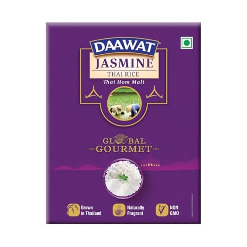 Daawat Premium Jasmine Rice | Thai Hom Mali | Authentic Thai Rice | Soft Texture & Quick Cooking | Product of Thailand | 500g Pack - Image 1