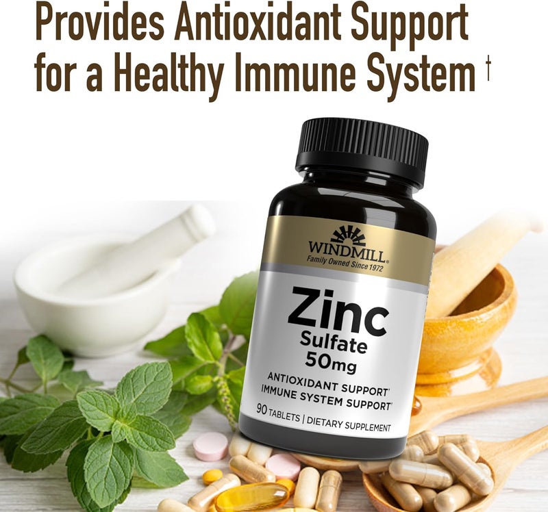 Windmill Zinc Sulfate Tablets, 90 Count - Image 4