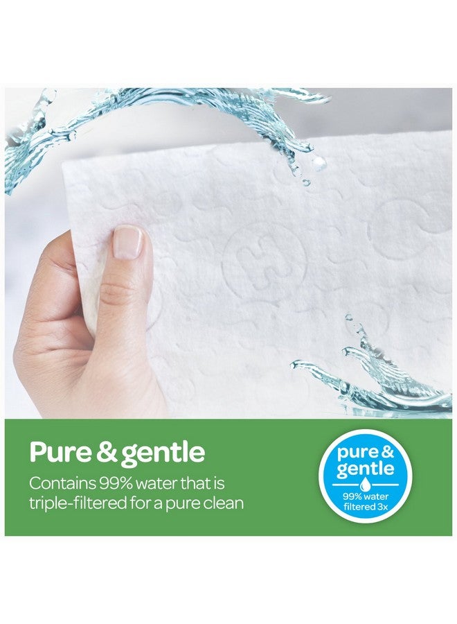 هجيز مناديل هجيز الطبيعية للعناية بالأطفال غير المعطرة، للبشرة الحساسة، ذات أساس مائي، 6 عبوات قابلة للطي، 56 منديلًا (عبوة من 6 قطع) - Image 2