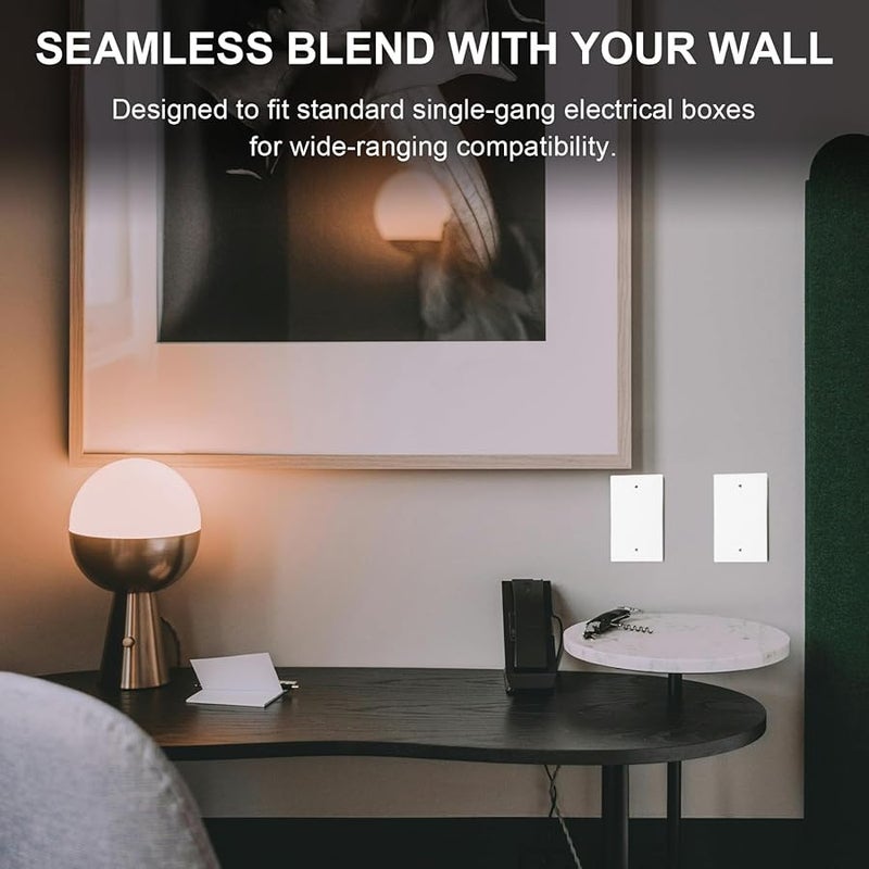 Tehaux Unbreakable Non Conductive Wall Plate Cover Smooth Flat Faceplate Safe Protective Cover - Image 5