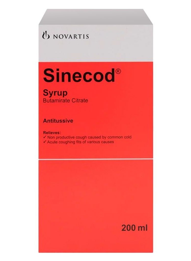 Sinecod شراب السعال 200 مل - Image 1