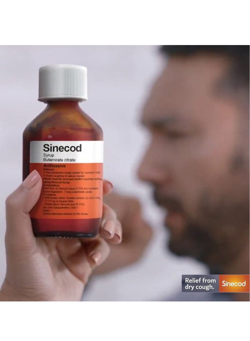 Sinecod شراب السعال 200 مل - Image 3