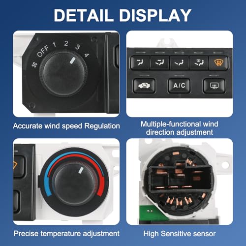DICMIC A/C Heater Climate Control Module Compatible with 1998-2000 Honda Accord 1998-2004 Honda Odyssey Replace# 599-268, 79600-S84-A01ZA - Image 5