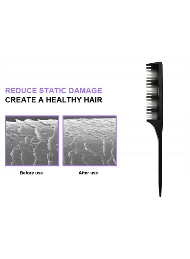 AFT90 Professional Teasing Comb, Tail Comb for Root Teasing for Thin, Add Volume Fine and Normal Hair Types, Hair Comb For Women And Men, 8.75 Inches - Image 3
