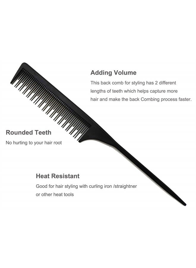 AFT90 Professional Teasing Comb, Tail Comb for Root Teasing for Thin, Add Volume Fine and Normal Hair Types, Hair Comb For Women And Men, 8.75 Inches - Image 2