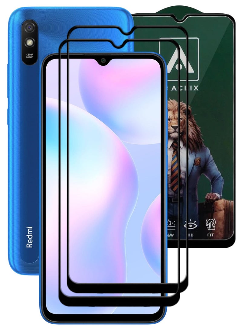 ACLIX 2 Pieces Antistatic ESD Dustproof Premium Quality High Definition Tempered Glass Screen Protector Designed For Xiaomi Redmi 9A - Image 1