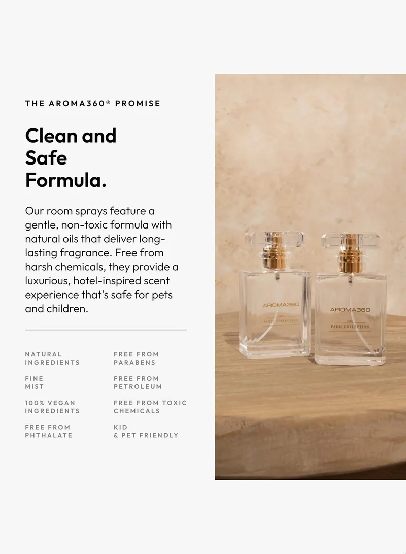 Aroma360  My Way - Essential Oil Room Spray Duo - Luxury Hotel Inspired Aromatherapy - Lush Sandalwood, Warm Virginia Cedar, Beautiful Iris - Hypoallergenic - 2 Pack  | Best Price UAE