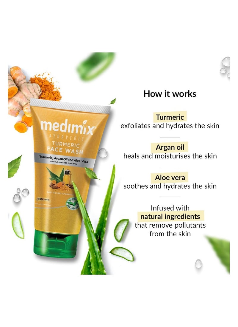 Medimix - Medimix Turmeric Face Wash, 150ml - Image 1