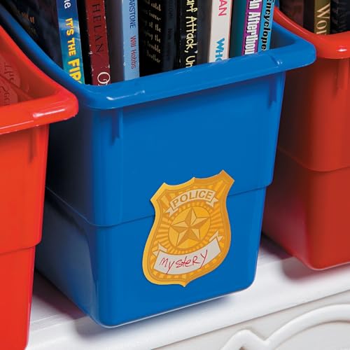Fun Express Police Badge Nametag Stickers for Birthday - Image 2