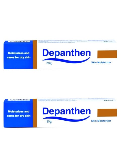 Set of 2 Pieces Skin Moisturizer Cream Moisturizes and Cares for Dry Skin 2X30g