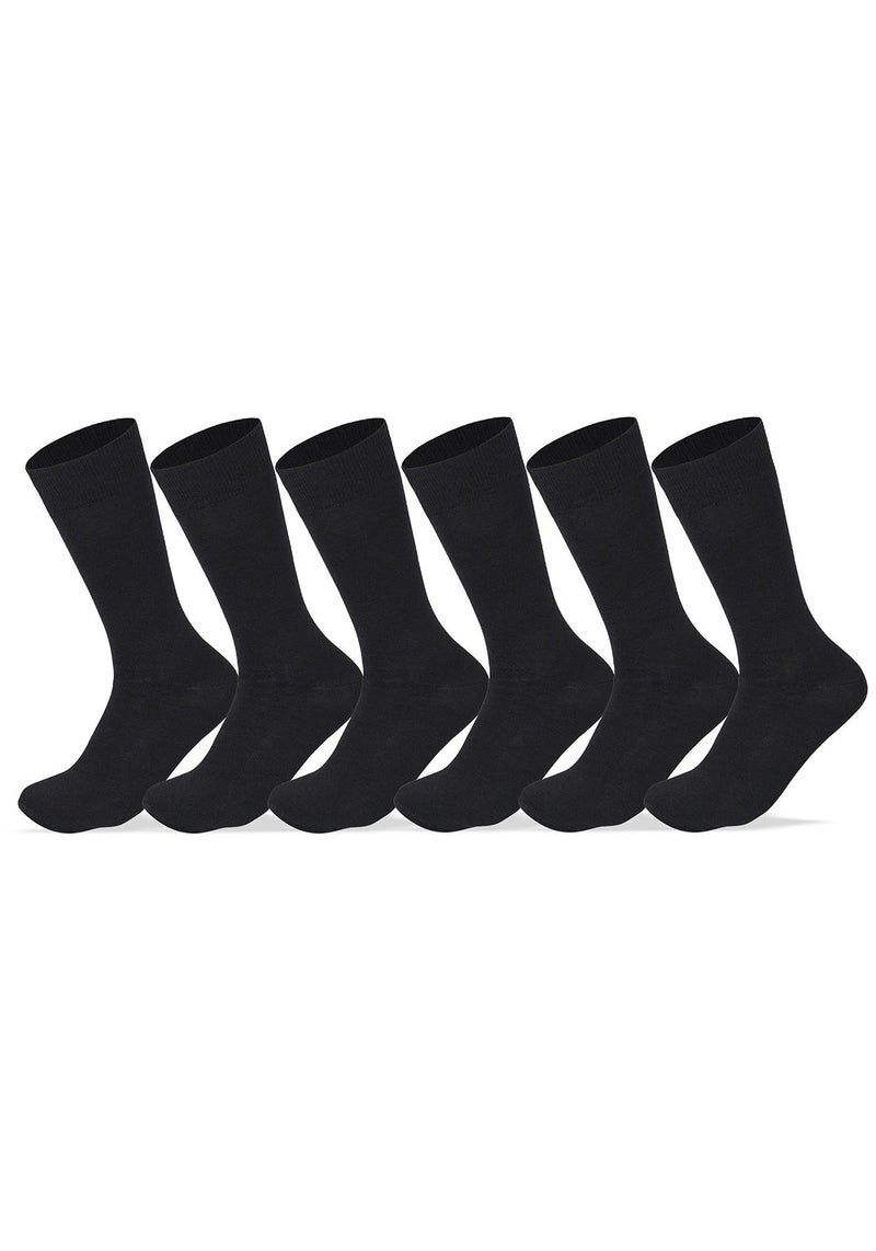 سام سوكس مجموعة من 6 شراب كلاسيك رجالى سادة اسود - Image 1