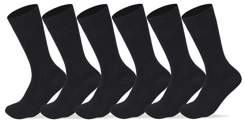 Sam socks set of 6 Classic Plain sock Men Black - Image 1