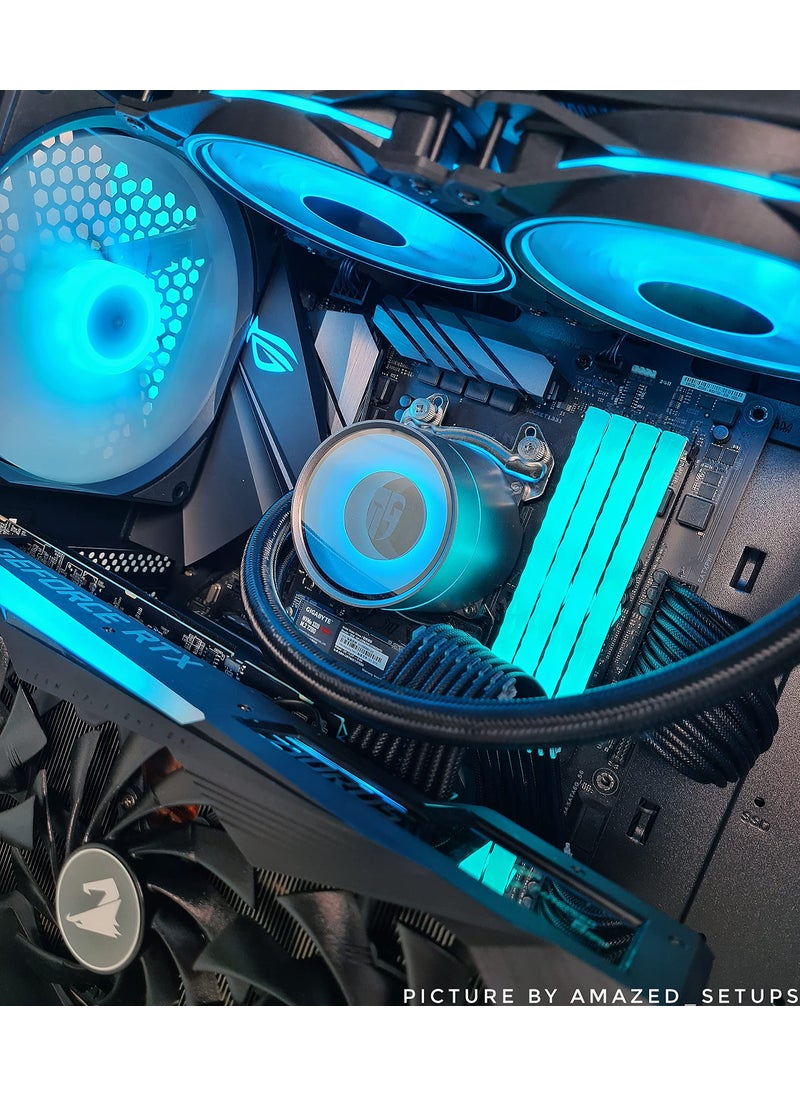 V-COLOR COLOR YOUR LIFE V-Color Prism Pro RGB DDR4 16GB(2x8GB+2xDummy) 3600MHz (PC4-28800) RAM with RGB Filler Kit Gaming Desktop Gaming Memory Module Ram -SCC Kit Jet Black (SCC-TL8G36818D-E6PRKWK)  - Image 2