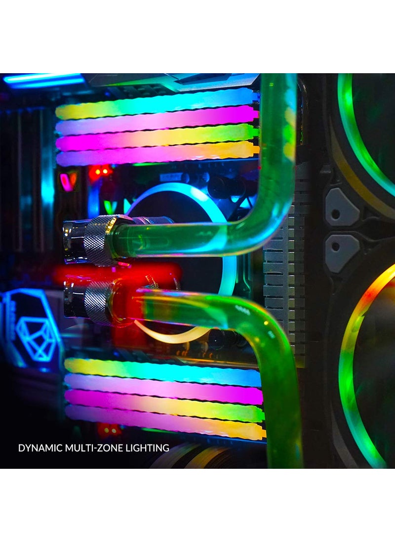 V-COLOR COLOR YOUR LIFE V-Color Prism Pro RGB DDR4 16GB(2x8GB+2xDummy) 3600MHz (PC4-28800) RAM with RGB Filler Kit Gaming Desktop Gaming Memory Module Ram -SCC Kit Jet Black (SCC-TL8G36818D-E6PRKWK)  - Image 4