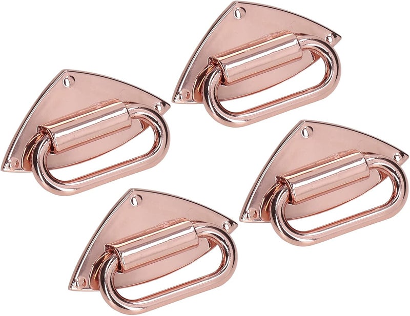Bag Buckle Alloy Material 4 Sets Rose Gold - Durable, Stable, and Exquisite DIY Luggage Accessory for Handbags and Shoulder Bags (Rose Gold) - Image 4