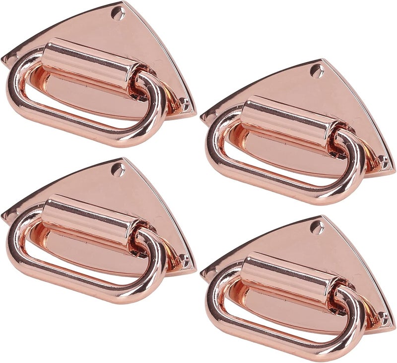 Bag Buckle Alloy Material 4 Sets Rose Gold - Durable, Stable, and Exquisite DIY Luggage Accessory for Handbags and Shoulder Bags (Rose Gold) - Image 5