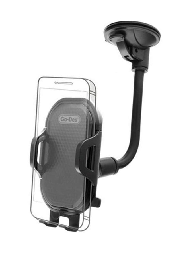 GO-DES Flexible Arm Windshield Car Holder GD-HD651 Car PhoneHolder Rotating 360 Degree Long Arm Windshield Mount - Image 1
